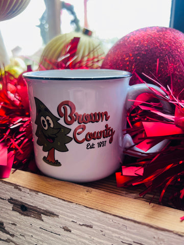 BC Tree campfire ceramic 15 oz. mug