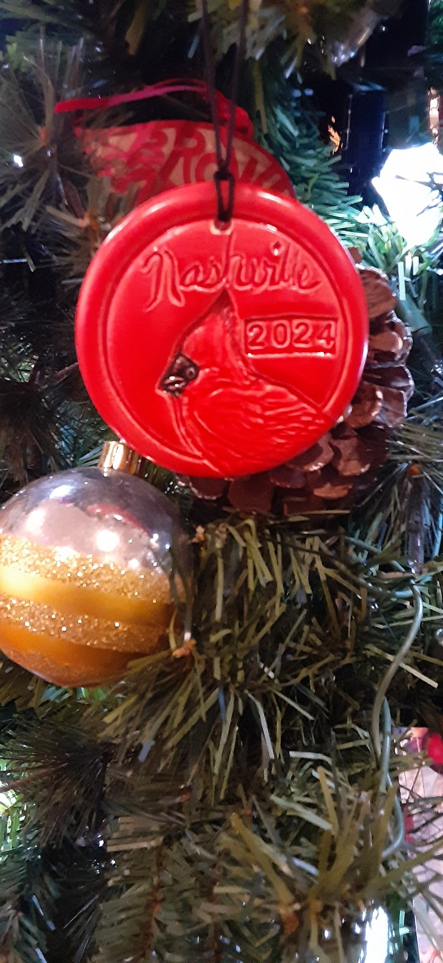 Cardinal Circle 2024 ornament