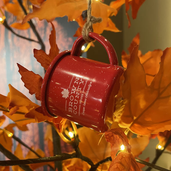 Red Mini Campfire Mug Ornament