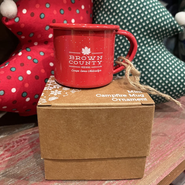 Red Mini Campfire Mug Ornament