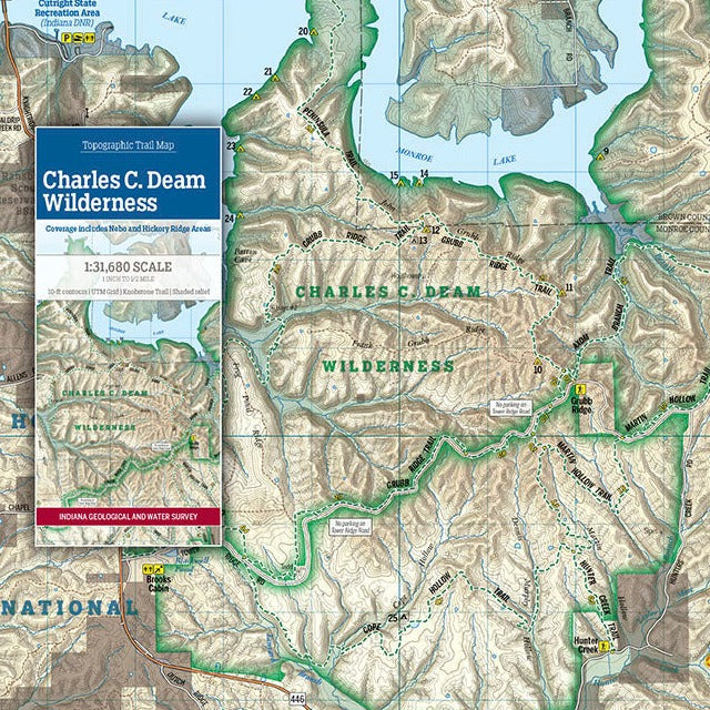 Charles C. Deam Wilderness Map